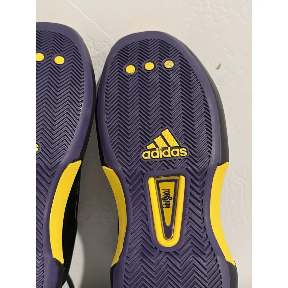 Adidas Crazy 1 Kobe Bryant Black Yellow Basketball Shoes FZ6208 Mens 10.5